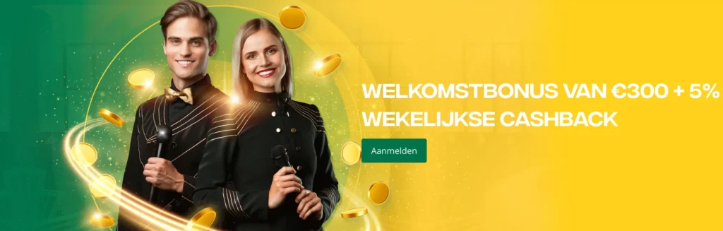 QBet Welkomstbonus van €300 +5% wekelijkse cashback