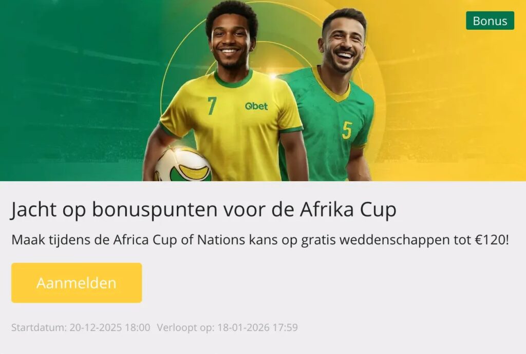 Jack op bonuspunten voor de Afrika Cup
Maak tijdens de Africa Cup of Nations kans op gratis weddenschappen tot €120